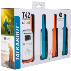 PMR radio Motorola TALKABOUT T42 QUAD PACK set med 4stk