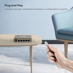 Tenda TEG1005D 5 Port Gigabit Ethernet Switch, Unmanaged Network Switch