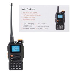 Portable VHF/UHF radio station PNI P16UV, 999 channels