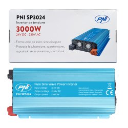Voltage inverter PNI SP3024 24V power supply 230V output 3000W pure sine wave