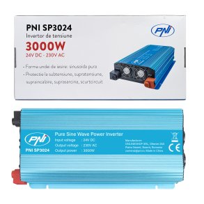 Voltage inverter PNI SP3024 24V power supply 230V output 3000W pure sine wave