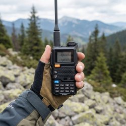 Portable VHF/UHF radio station PNI P18UV, dualband