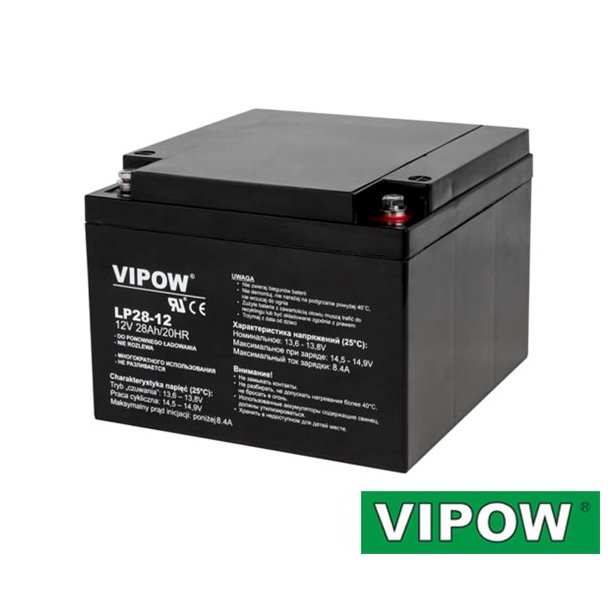 Lead-acid battery 12V 28Ah VIPOW