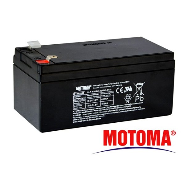 Sealed lead acid battery 12V 3,2Ah MOTOMA