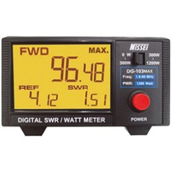 Nissei DG-103-MAX SWR- och PWR-mtare med digitalavlesning