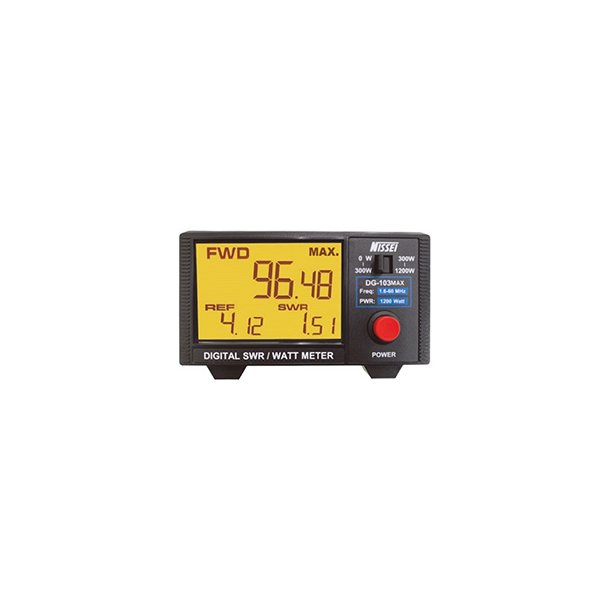 Nissei DG-103-MAX SWR- och PWR-mtare med digitalavlesning