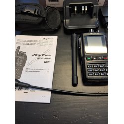 AnyTone AT-D168UV GPS + Soft case �  to batterier to antenner DMR Dual band 