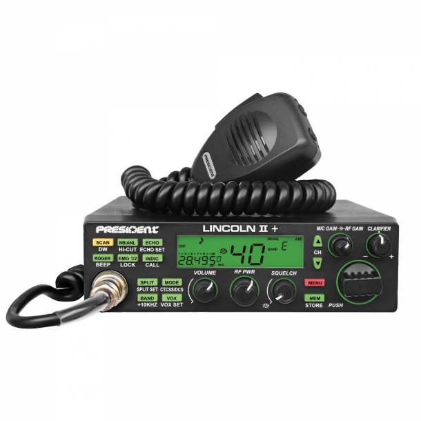 President Lincoln II+ 10 Meter Amateur Ham Mobile Radio AM/FM/SSB refurbished