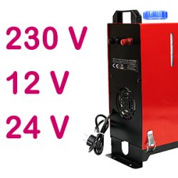 5KW DIESEL VARMER, 12VOLT, 24VOLT OG 220VOLT