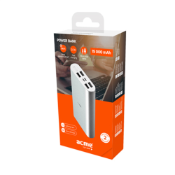 Acme Europe Power bank PB16S 15000 mAh silver