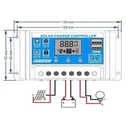 Solar regulator PWM KLX1230 12V/30A