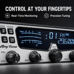 AnyTone AT-5100 BT 10m Mobile Transceiver 35W, SSB, AM, FM, CW
