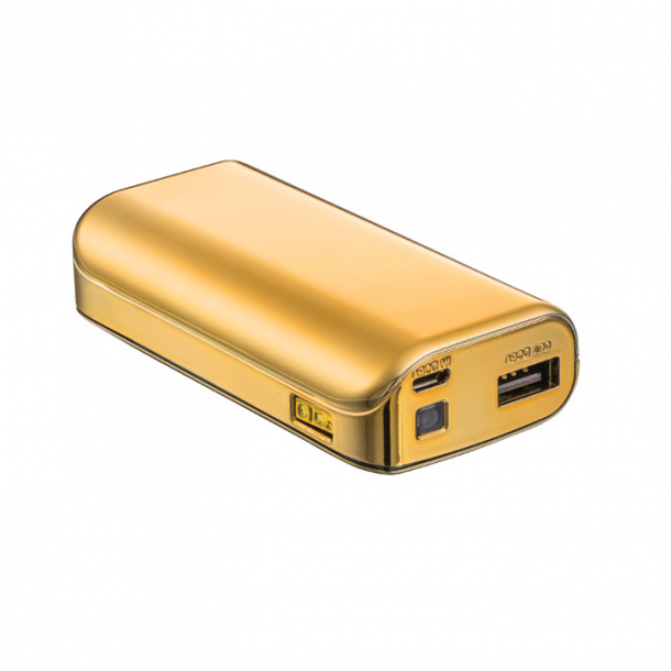 PowerBank 4400 Portable Charger - gold