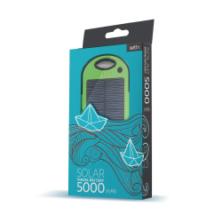 Setty solar power bank 5000 mAh green 