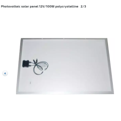 Photovoltaic solar panel 12V/100W polycrystalline