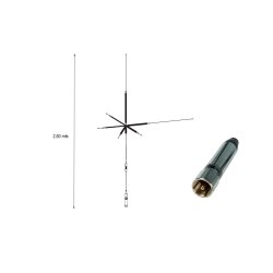 Comet UHV-9 Multiband HF VHF and UHF Mobile / Portable Antenna