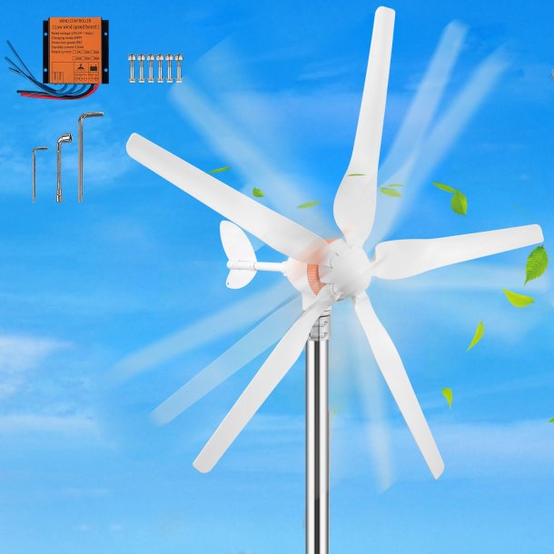 Vind Generator, 12V/AC Wind Turbine Kit, 500W Wind Power Generator With MPPT Controller 