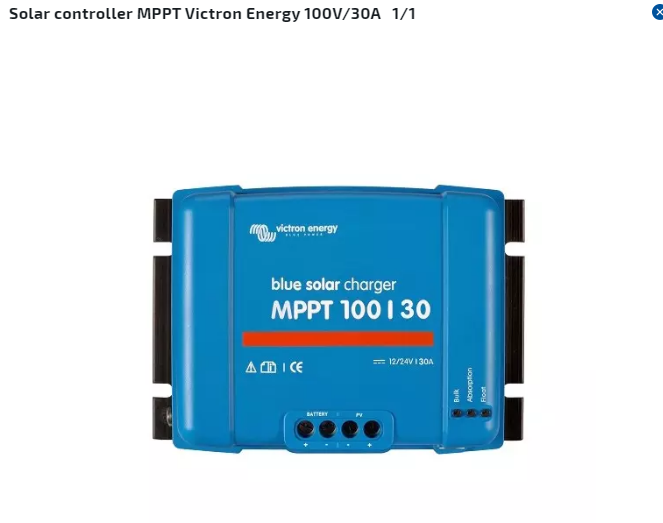 Solar controller MPPT Victron Energy 100V/30A - MPPT ladere og standard ...