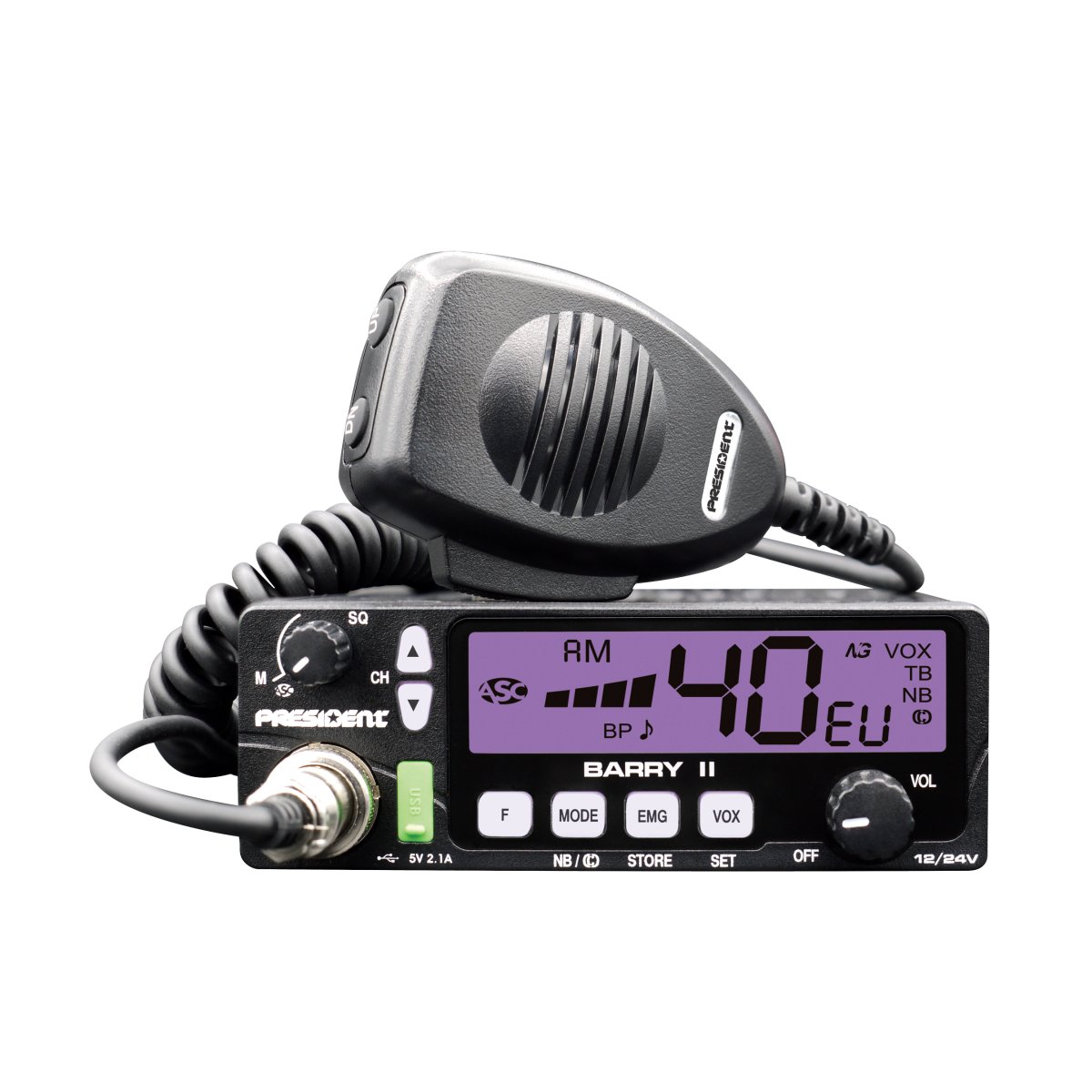 PRESIDENT BARRY II AM/FM - PRESIDENT CB RADIOS - Velkomna til Norworld ...