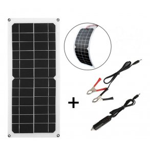 Fleksible solcellepaneler for bobil, bt, camping og fritid
